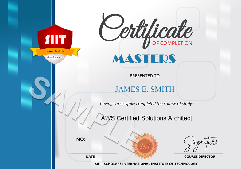 SIIT Masters Certificate