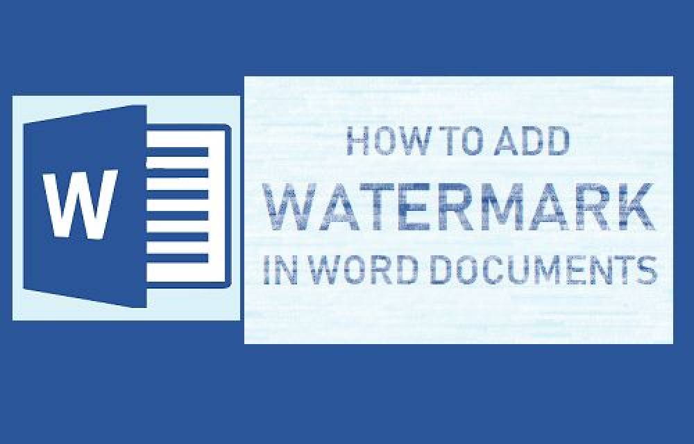 How to Insert Simple Watermark into a Microsoft Word document