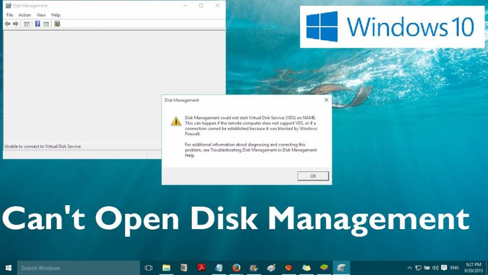 Disk Management Not Loading in Windows 10 - The Solution Is Here