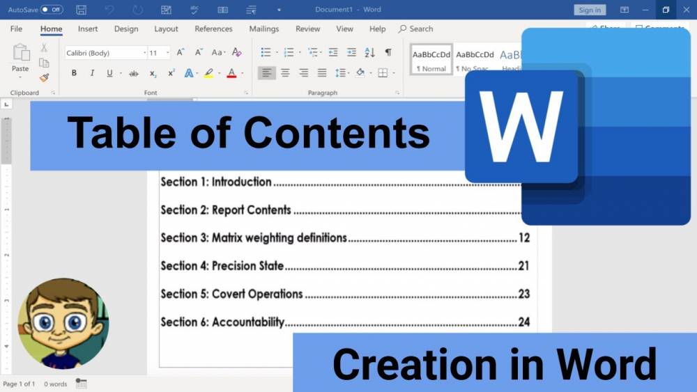 How to Create a Table of Contents in Microsoft Word