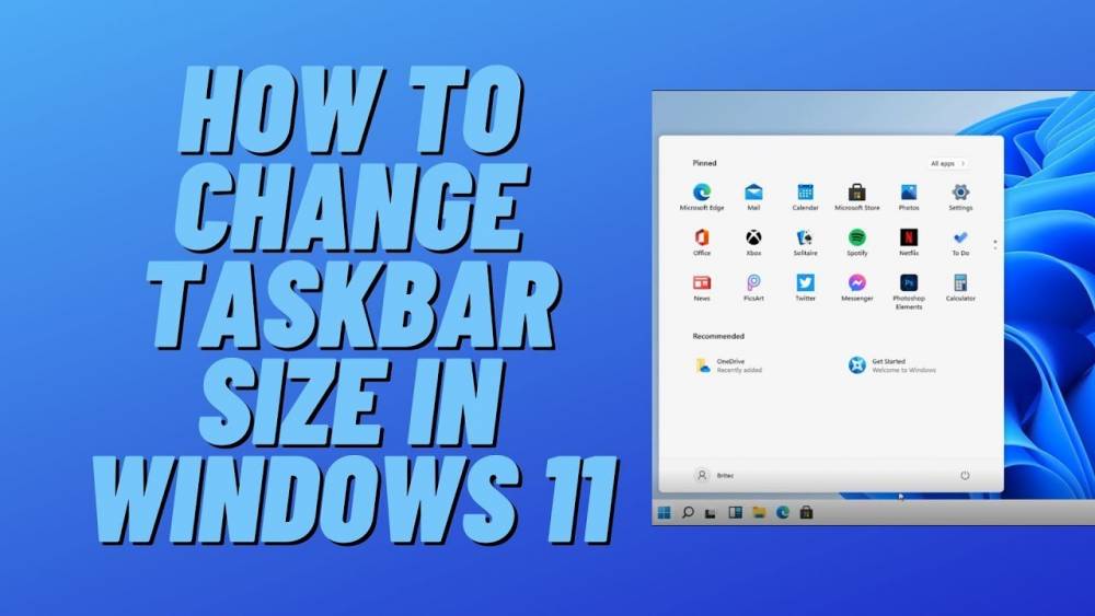 How to Change the size of the taskbar in Windows 11