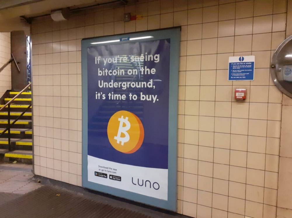 Irresponsible London Underground Bitcoin advert banned