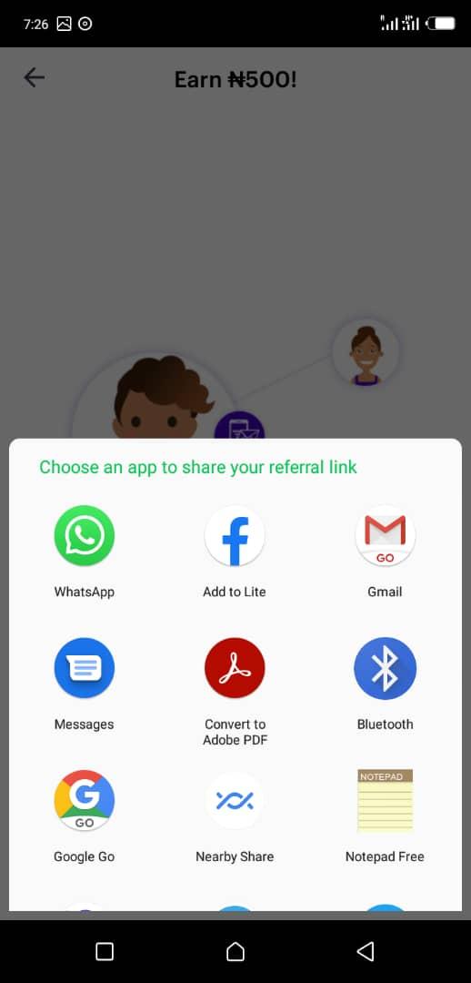 Carbon App - Share to Friends
