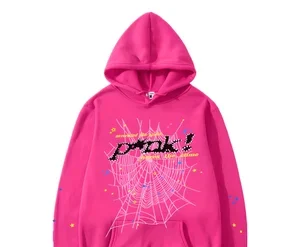 Pink Sp5der Hoodies