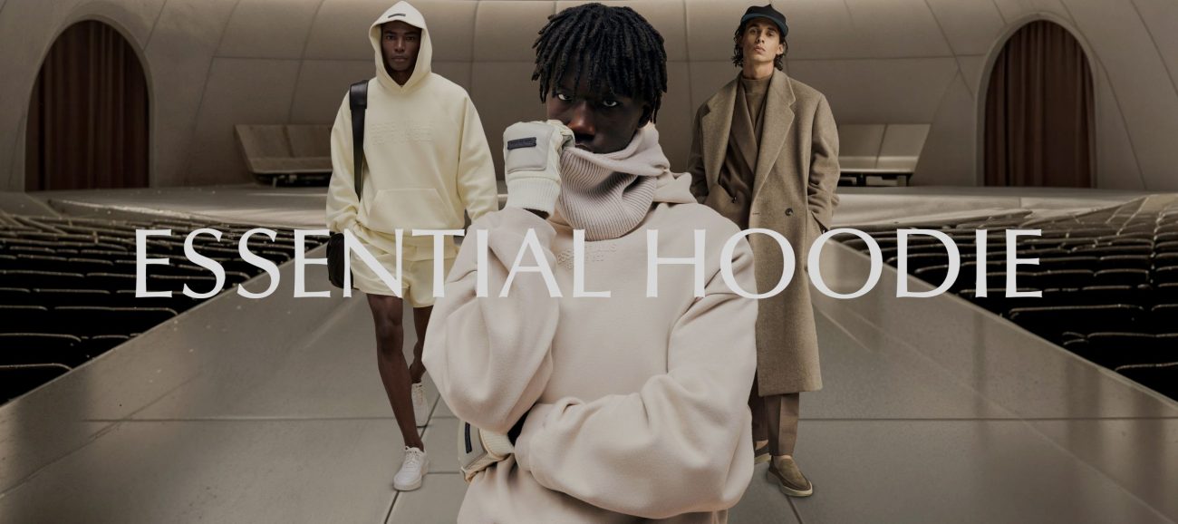 White Essentials Hoodie